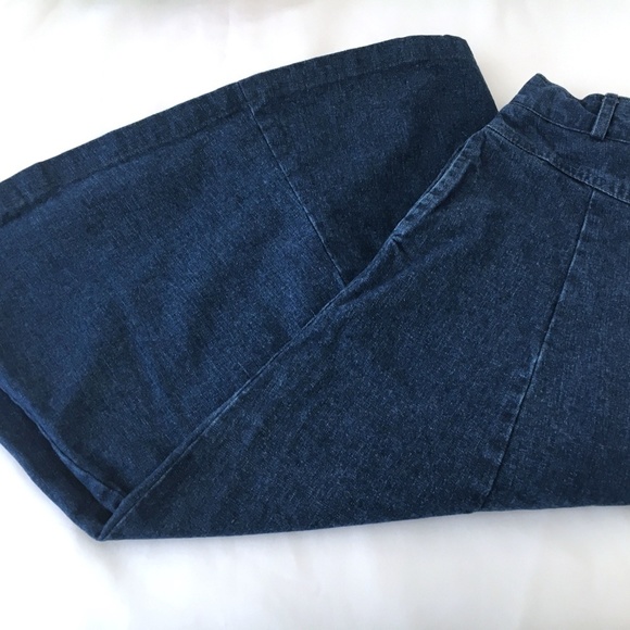 𝅺vintage Boho Hippie Denim Long Circle Skirt 2/4 - Picture 8 of 9